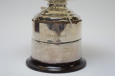 Lot 72 - A George V silver golf trophy.