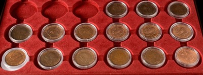 Lot 135 - Seventeen pennies