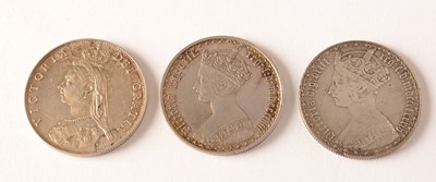 Lot 152 - Three Queen Victoria florins