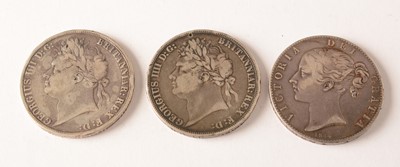 Lot 157 - Three 19th Century crowns