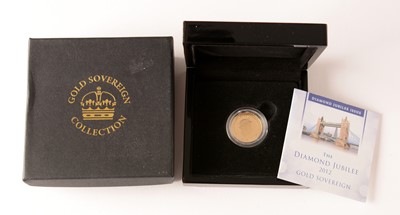 Lot 165 - Queen Elizabeth gold sovereign, 2012