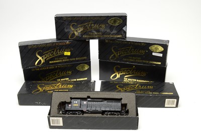 Lot 621 - Eight boxed Bachmann Spectrum Series HO-gauge trains.