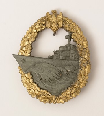 Lot 1121 - WWII Kriegsmarine Destroyer badge