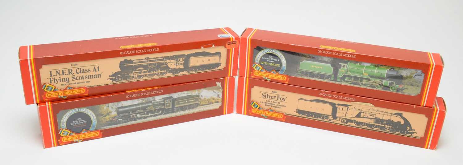 Lot 639 - Four Hornby 00-gauge boxed locos.