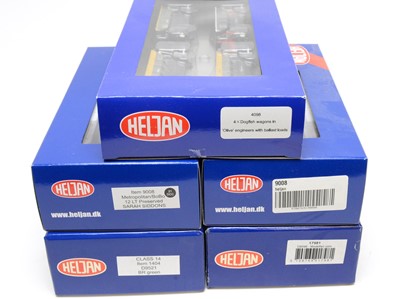 Lot 644 - Five Heljan 00-gauge boxed trains and rolling stock.