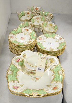 Lot 294 - Coalport part tea service
