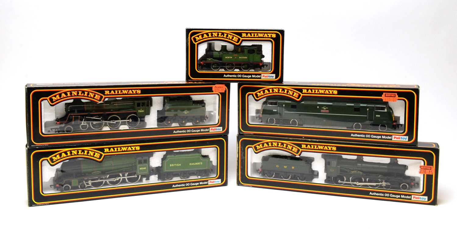 Lot 651 - Five boxed Mainline locomotives, 00-gauge, European Outlines.
