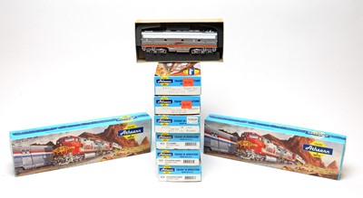 Lot 662 - Nine boxed Athearn HO-gauge trains.