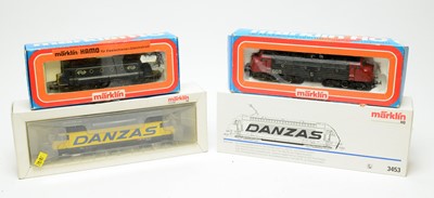Lot 670 - Four Marklin HO-gauge boxed trains.