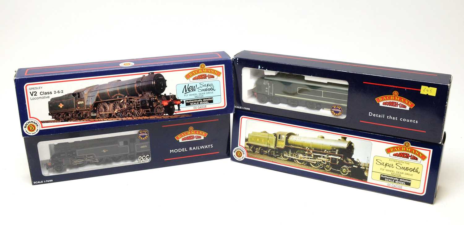 Lot 681 - Four Bachmann 00-gauge Branchline boxed locomotives.