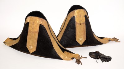 Lot 1198 - Two high hopped Court bicorn hats