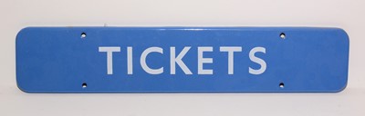 Lot 1221 - British Railways (BR) Scottish Tickets sign