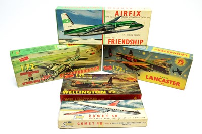 Lot 799 - Five boxed Airfix model construction kits.