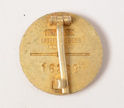 Lot 1054 - WWII German National Sozialistische DAP lapel badge