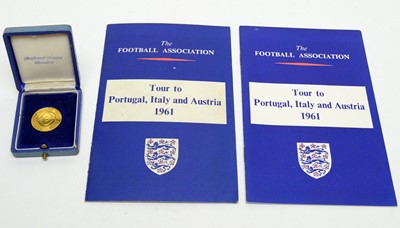Lot 1265 - An International Friendly football medal, Italy versus England 24 May 1961