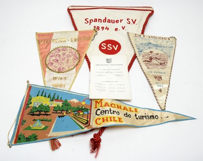 Lot 1267 - A selection of football pennants