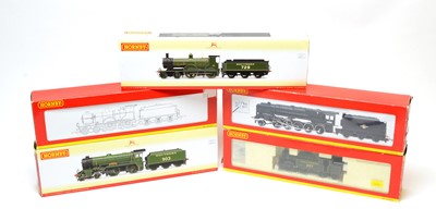 Lot 860 - Five boxed Hornby 00-gauge locomotives.