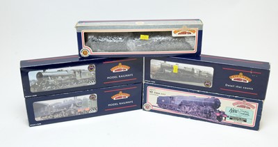 Lot 864 - Five boxed Bachmann 00-gauge Branchline model railway trains.
