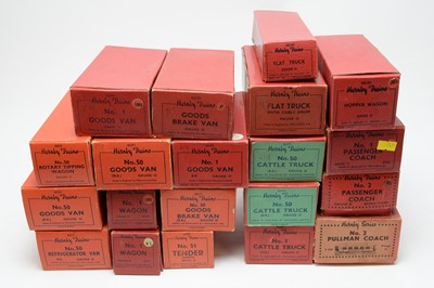 Lot 877 - Boxed Hornby 0-gauge trains and rolling stock.
