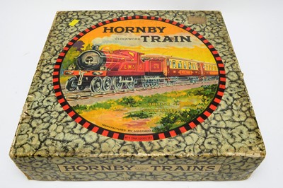 Lot 879 - Boxed Hornby 0-gauge train set.