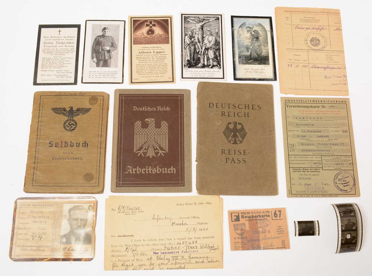 Lot 1035 - Collection of WWII German documentation