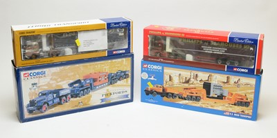 Lot 848 - Four boxed Corgi scale model commercial transport vehicles.