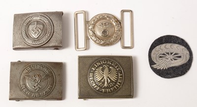 Lot 1045 - Three WWII and later German belt buckles