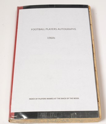 Lot 1238 - Football players autographs from the 1960s