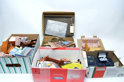 Lot 970 - A selection of doll's house furniture.