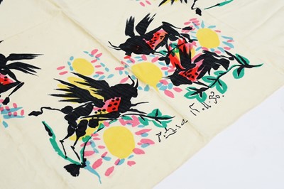 Lot 1275 - A Pablo Picasso screen-printed silk scarf.
