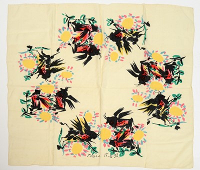 Lot 1275 - A Pablo Picasso screen-printed silk scarf.
