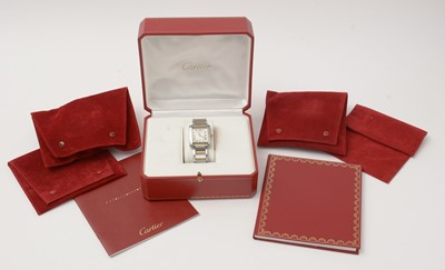 Lot 15 - A Cartier Tank Francais wristwatch