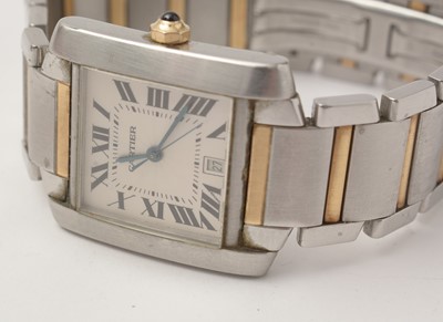 Lot 15 - A Cartier Tank Francais wristwatch