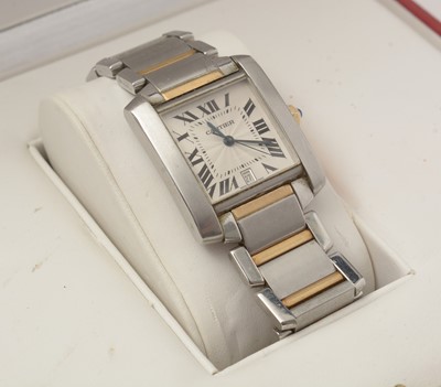Lot 15 - A Cartier Tank Francais wristwatch