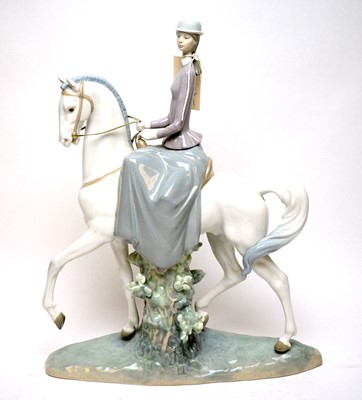 Lot 255 - A Lladro equestrian figure group