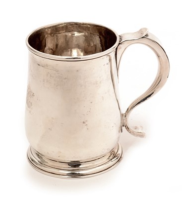 Lot 187 - A George II tankard, by Isaac Cookson, Newcastle