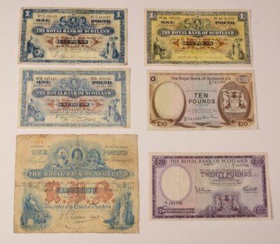 Lot 212 - The Royal Bank of Scotland bank notes