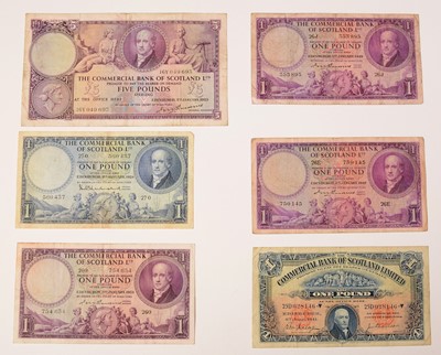 Lot 222 - The Commercial Bank of Scotland Limited bank notes