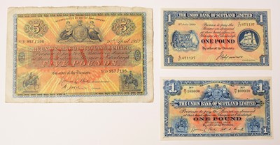 Lot 230 - The Union Bank of Scotland Limited notes