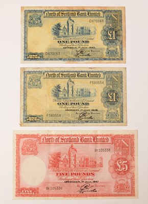Lot 232 - North of Scotland Bank Limited notes