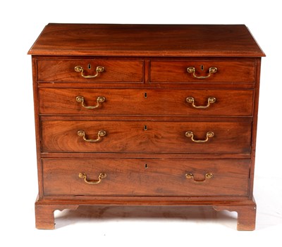 Lot 539 - A George III mahogany chest