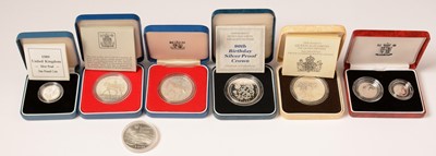 Lot 244 - Silver proof and other coins
