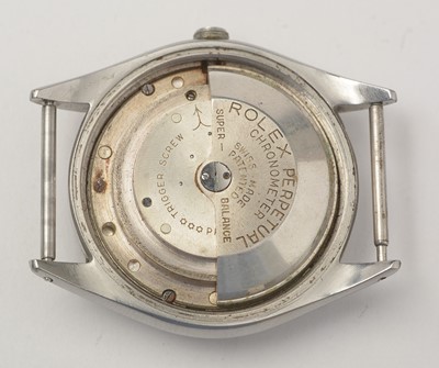 Lot 16 - Rare Rolex Oyster Perpetual Ovettone 'bubble back' wristwatch