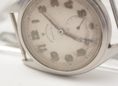 Lot 16 - Rare Rolex Oyster Perpetual Ovettone 'bubble back' wristwatch