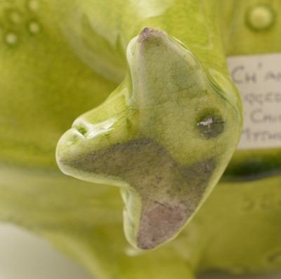 Lot 342 - A Burmantofts Three legged toad