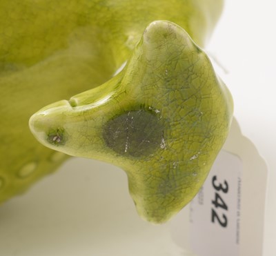 Lot 342 - A Burmantofts Three legged toad