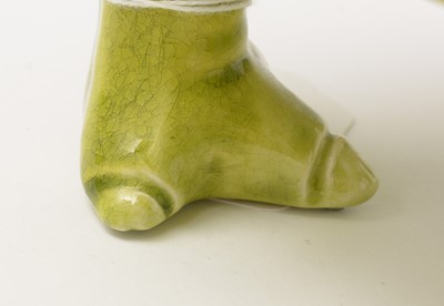 Lot 342 - A Burmantofts Three legged toad