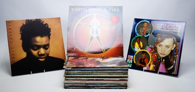 Lot 483 - Mixed pop LPs and singles