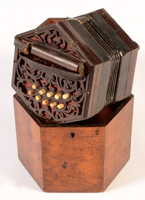Lot 273 - A 21 button Concertina