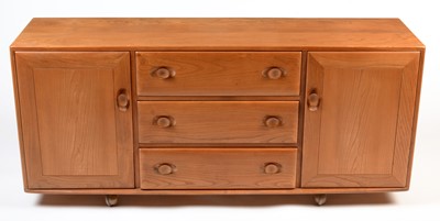 Lot 53 - Ercol: an elm Model 455 sideboard.
